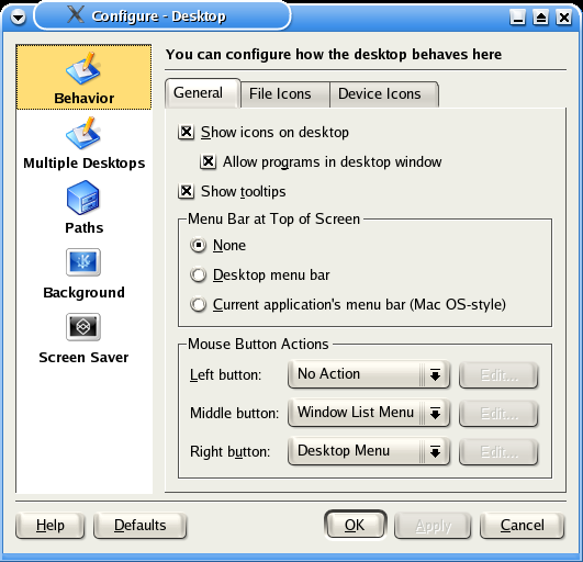 KDE:n typydn st